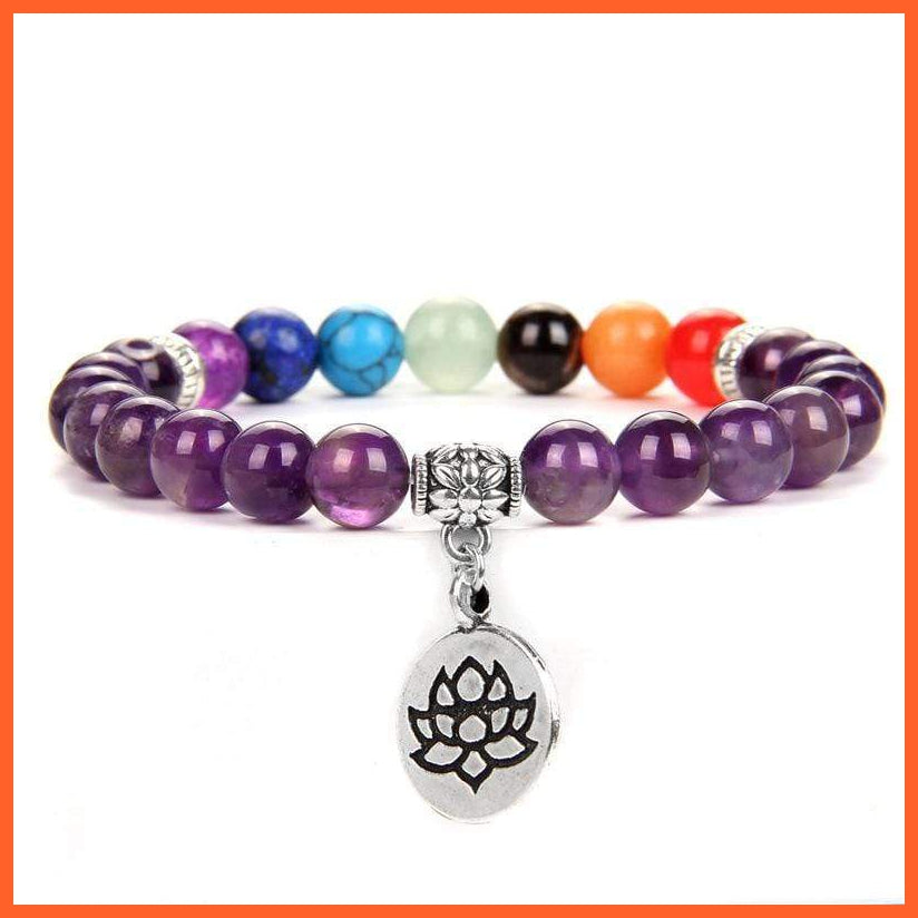 Seven Chakra Yoga Energy Bracelets | Energy Peace Meditation Bracelets | whatagift.com.au.
