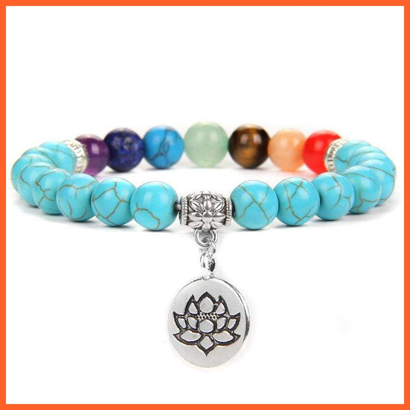 Seven Chakra Yoga Energy Bracelets | Energy Peace Meditation Bracelets | whatagift.com.au.