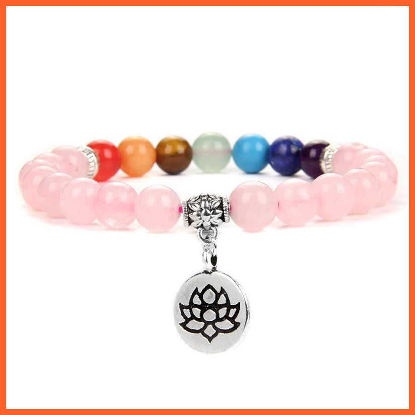 Seven Chakra Yoga Energy Bracelets | Energy Peace Meditation Bracelets | whatagift.com.au.