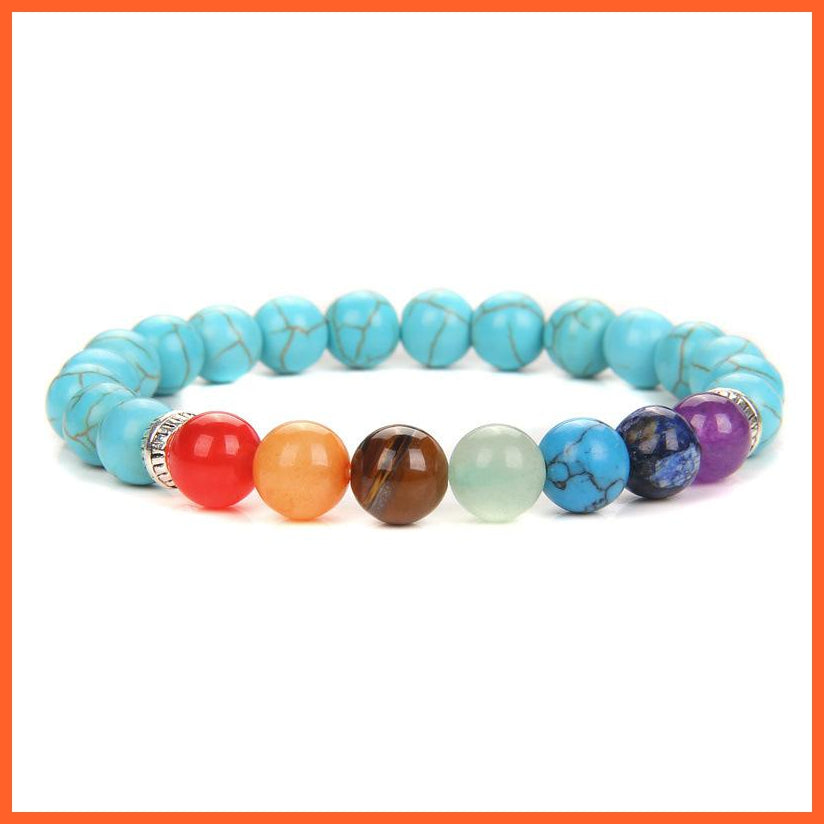 Seven Chakra Yoga Energy Bracelets | Energy Peace Meditation Bracelets | whatagift.com.au.