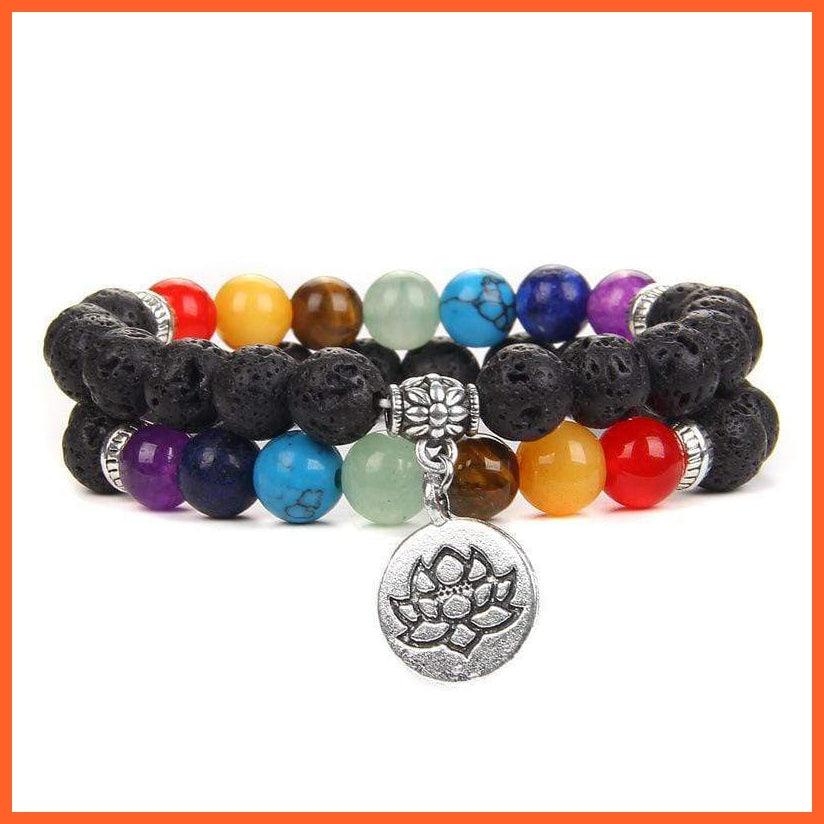 Seven Chakra Yoga Energy Bracelets | Energy Peace Meditation Bracelets | whatagift.com.au.