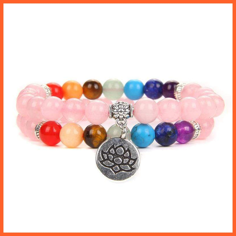 Seven Chakra Yoga Energy Bracelets | Energy Peace Meditation Bracelets | whatagift.com.au.
