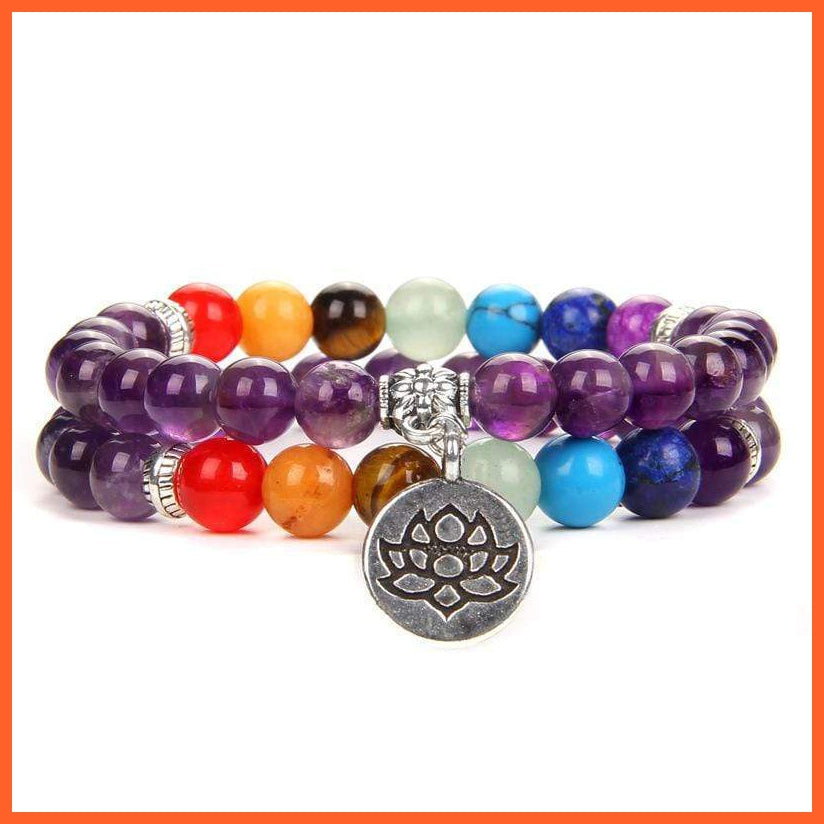 Seven Chakra Yoga Energy Bracelets | Energy Peace Meditation Bracelets | whatagift.com.au.