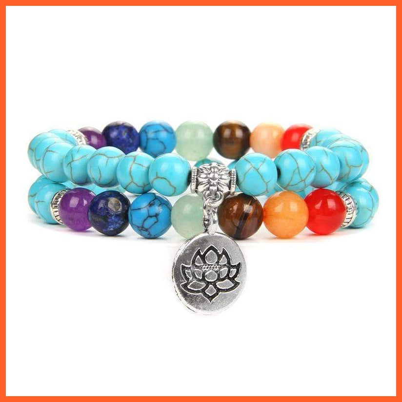 Seven Chakra Yoga Energy Bracelets | Energy Peace Meditation Bracelets | whatagift.com.au.
