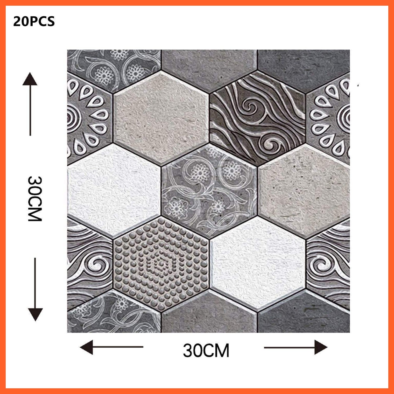 3D Tile Brick Wall Sticker Self-Adhesive Pvc Diy Wallpaper Home Wall Stickers | whatagift.com.au.