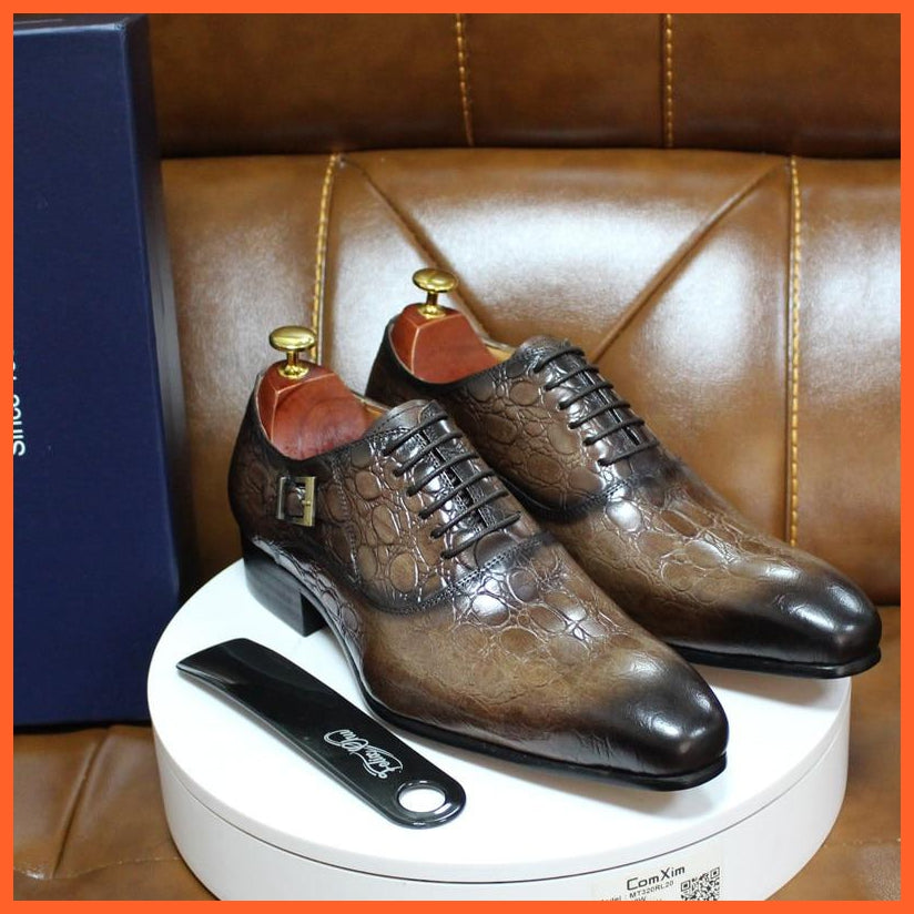 Brogue Formal Genuine Leather Lace Up Shoes | whatagift.com.au.