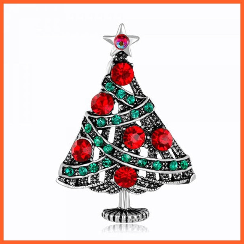 whatagift.com.au Brooch 1 Cute Christmas Brooch For Everyone | Snowman Santa Claus Tree Deer Bell Hat Rhinestone Enamel