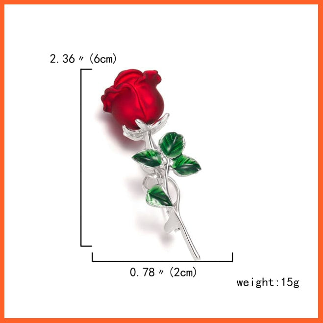 whatagift.com.au Brooches 1 Rhinestone Red Rose Flower Brooches | Elegant Tulip Flower Bowknot Lapel Pins