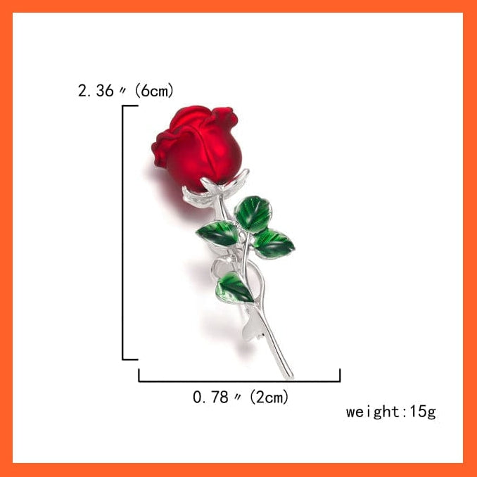 whatagift.com.au Brooches 1 Rhinestone Red Rose Flower Brooches | Elegant Tulip Flower Bowknot Lapel Pins