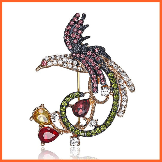 whatagift.com.au Brooches 4 Cute Vivid Flying Bird Brooch Women | Phoenix Pigeon Flamingo Pin Buckle Badge