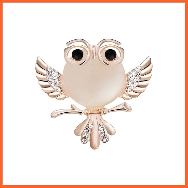 whatagift.com.au Brooches 7 Lovely Owl Brooches | Trendy Rhinestone Bird Casual Decoration Badge Pin