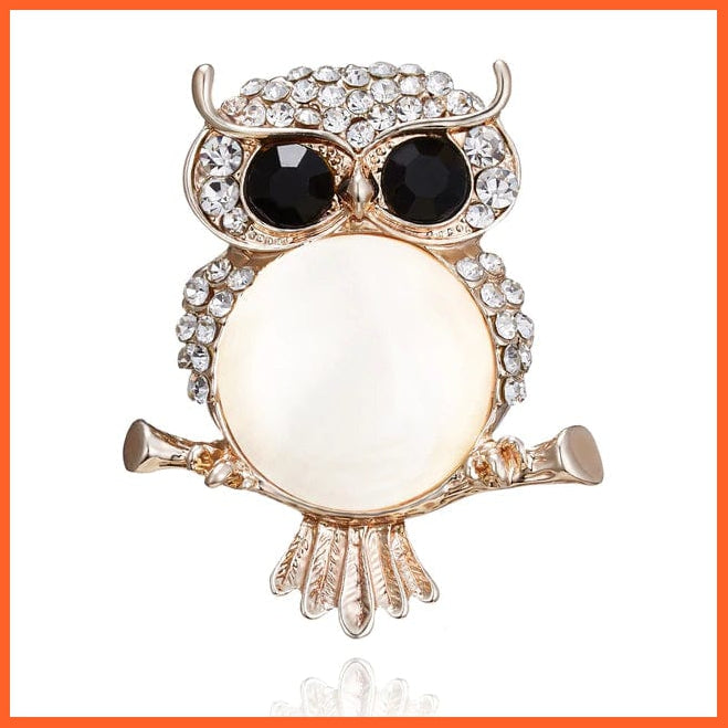 whatagift.com.au Brooches 9 Lovely Owl Brooches | Trendy Rhinestone Bird Casual Decoration Badge Pin