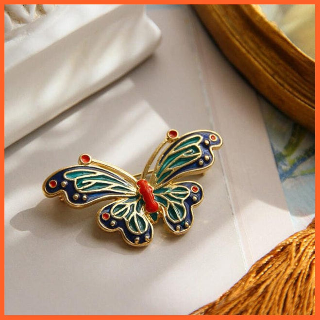whatagift.com.au Brooches 9 Pearl Rhinestone Wreath Butterfly Brooch for Women | Trendy Elegant Circle Leaf Brooch Pins Party Wedding Gifts