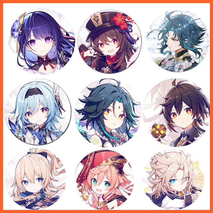 whatagift.com.au Brooches Anime Genshin Impact Cosplay Badge Brooches