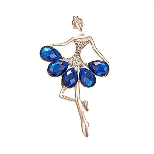 whatagift.com.au Brooches Beauty Gymnastics Girl Flower Dancer Crystal Brooches | Cute Pin Corsage Jewellery