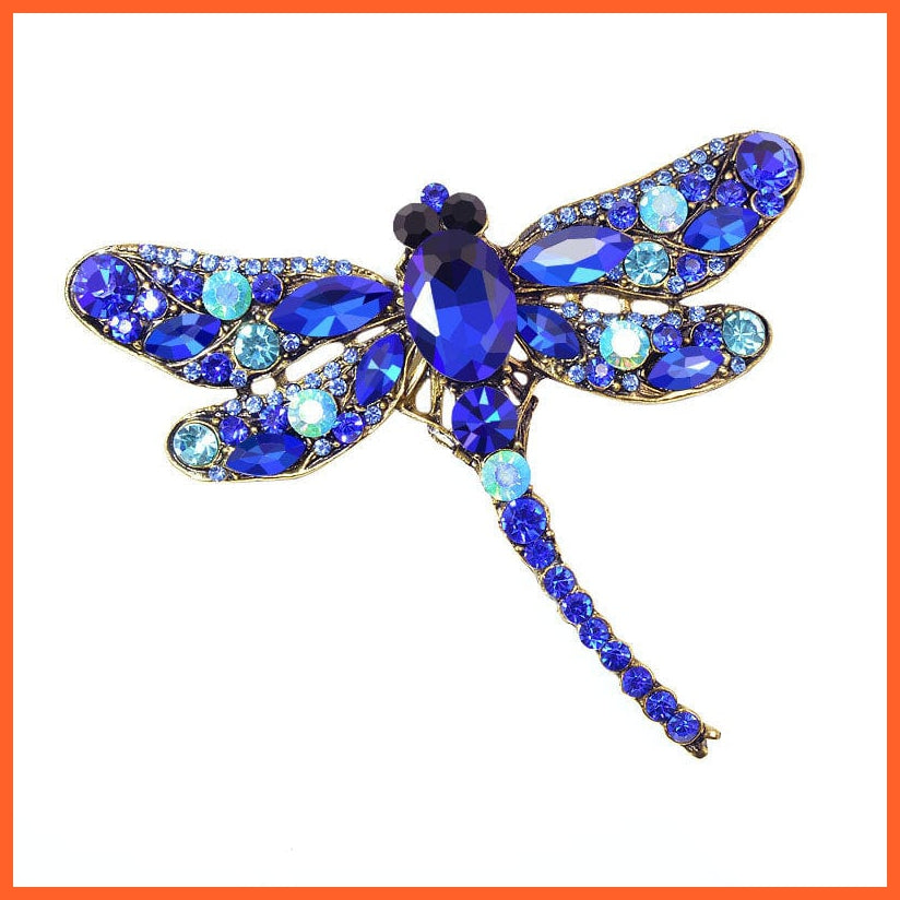 whatagift.com.au Brooches Crystal Vintage Dragonfly Brooches for Women | Fashion Dress Coat Accessories