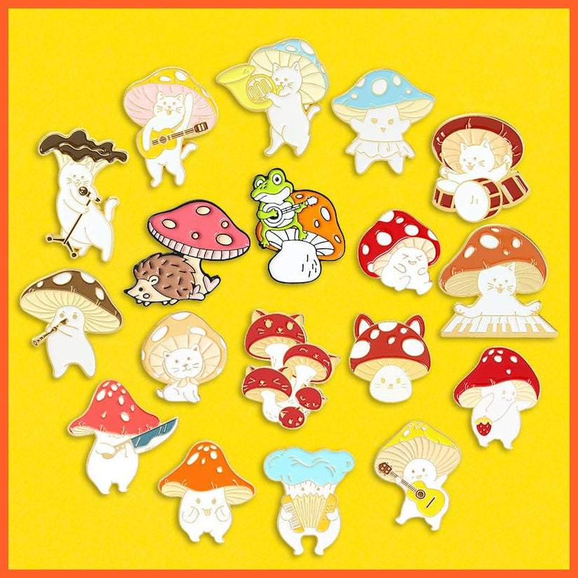 whatagift.com.au Brooches Custom Animal Cute Enamel Pins | Funny  Singer Brooches Lapel Cartoon Jewelry