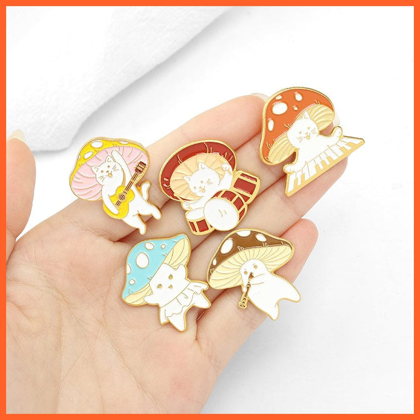 whatagift.com.au Brooches Custom Animal Cute Enamel Pins | Funny  Singer Brooches Lapel Cartoon Jewelry