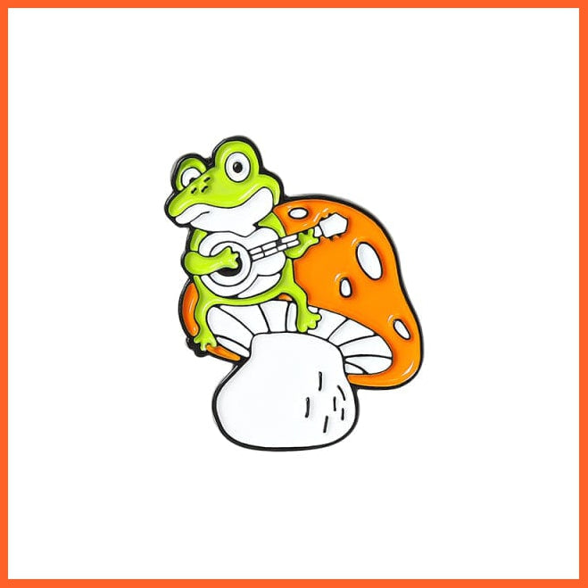 whatagift.com.au Brooches Custom Animal Cute Enamel Pins | Funny  Singer Brooches Lapel Cartoon Jewelry