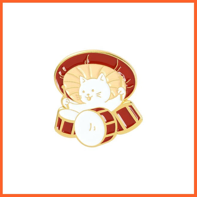 whatagift.com.au Brooches Custom Animal Cute Enamel Pins | Funny  Singer Brooches Lapel Cartoon Jewelry