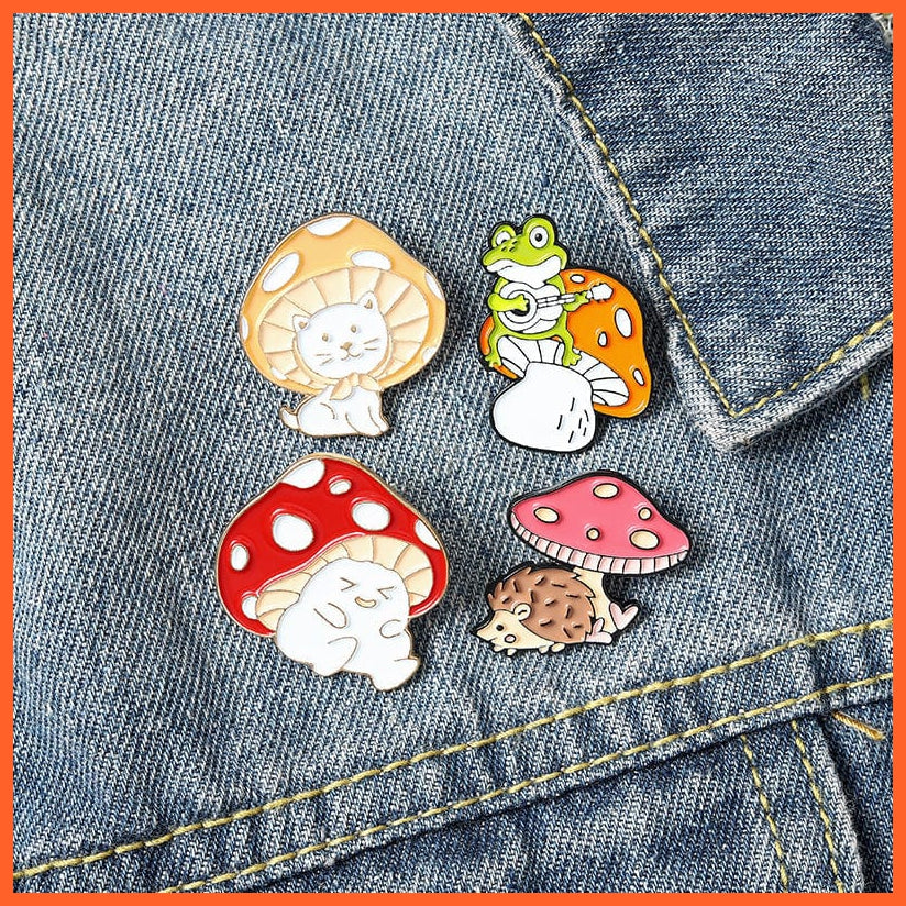 whatagift.com.au Brooches Custom Animal Cute Enamel Pins | Funny  Singer Brooches Lapel Cartoon Jewelry