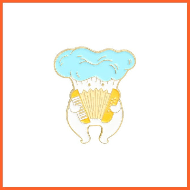 whatagift.com.au Brooches Custom Animal Cute Enamel Pins | Funny  Singer Brooches Lapel Cartoon Jewelry
