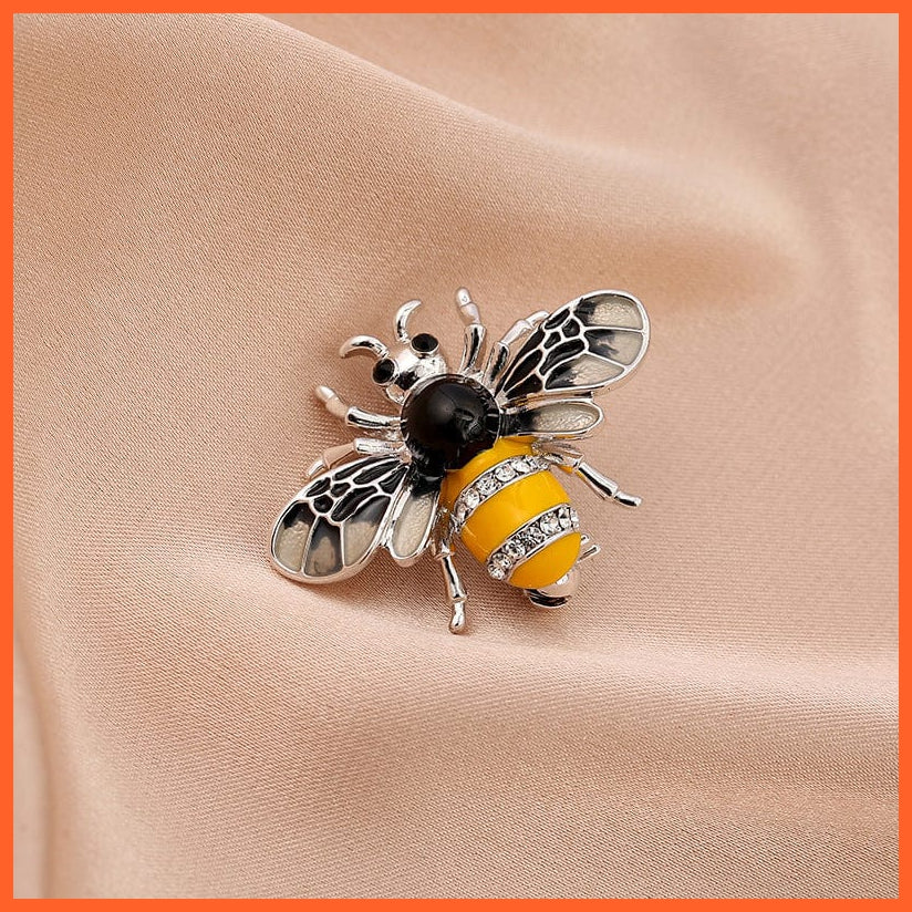 whatagift.com.au Brooches Cute Rhinestone Bee Brooch Women  Accessories | Insect Pearl Corsage Brooches