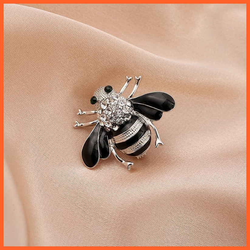 whatagift.com.au Brooches Cute Rhinestone Bee Brooch Women  Accessories | Insect Pearl Corsage Brooches