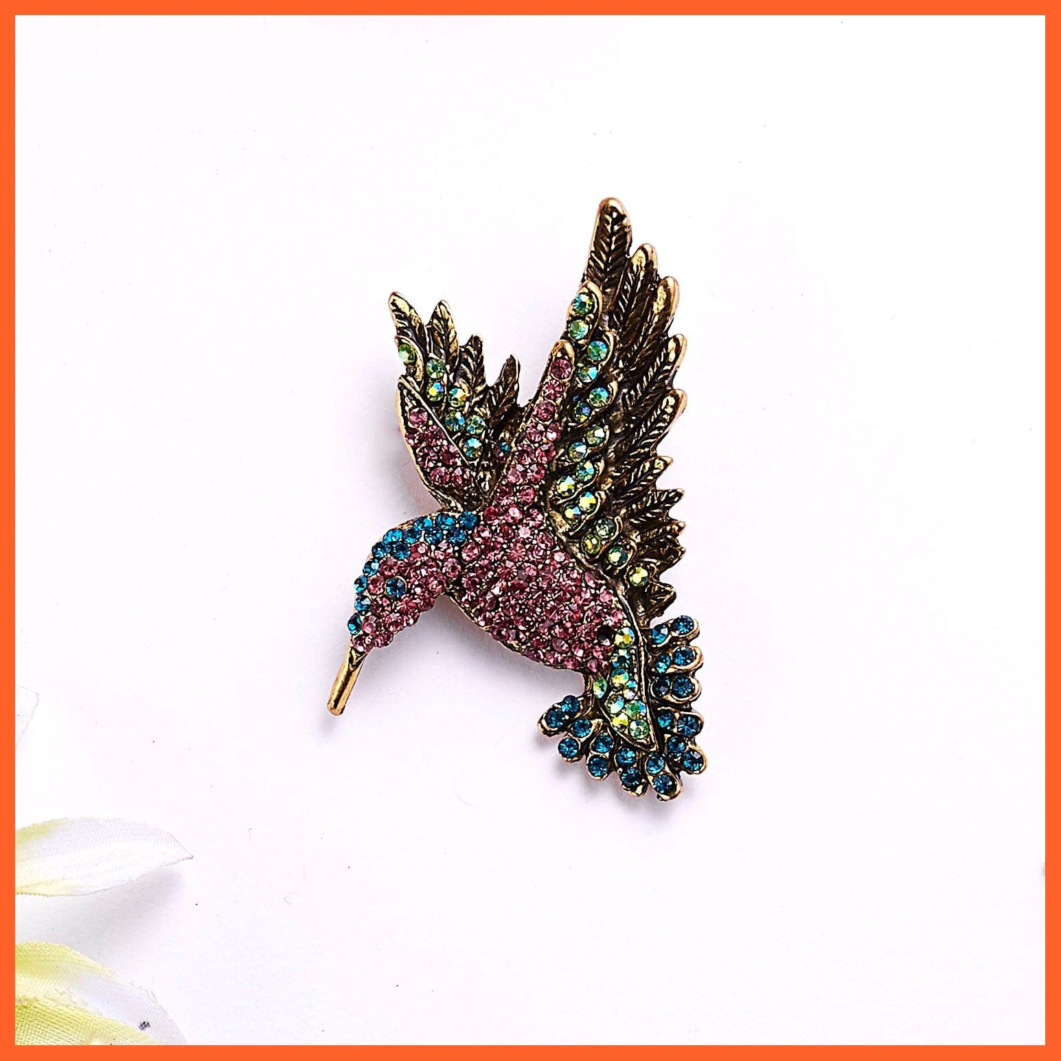 whatagift.com.au Brooches Cute Vivid Flying Bird Brooch Women | Phoenix Pigeon Flamingo Pin Buckle Badge