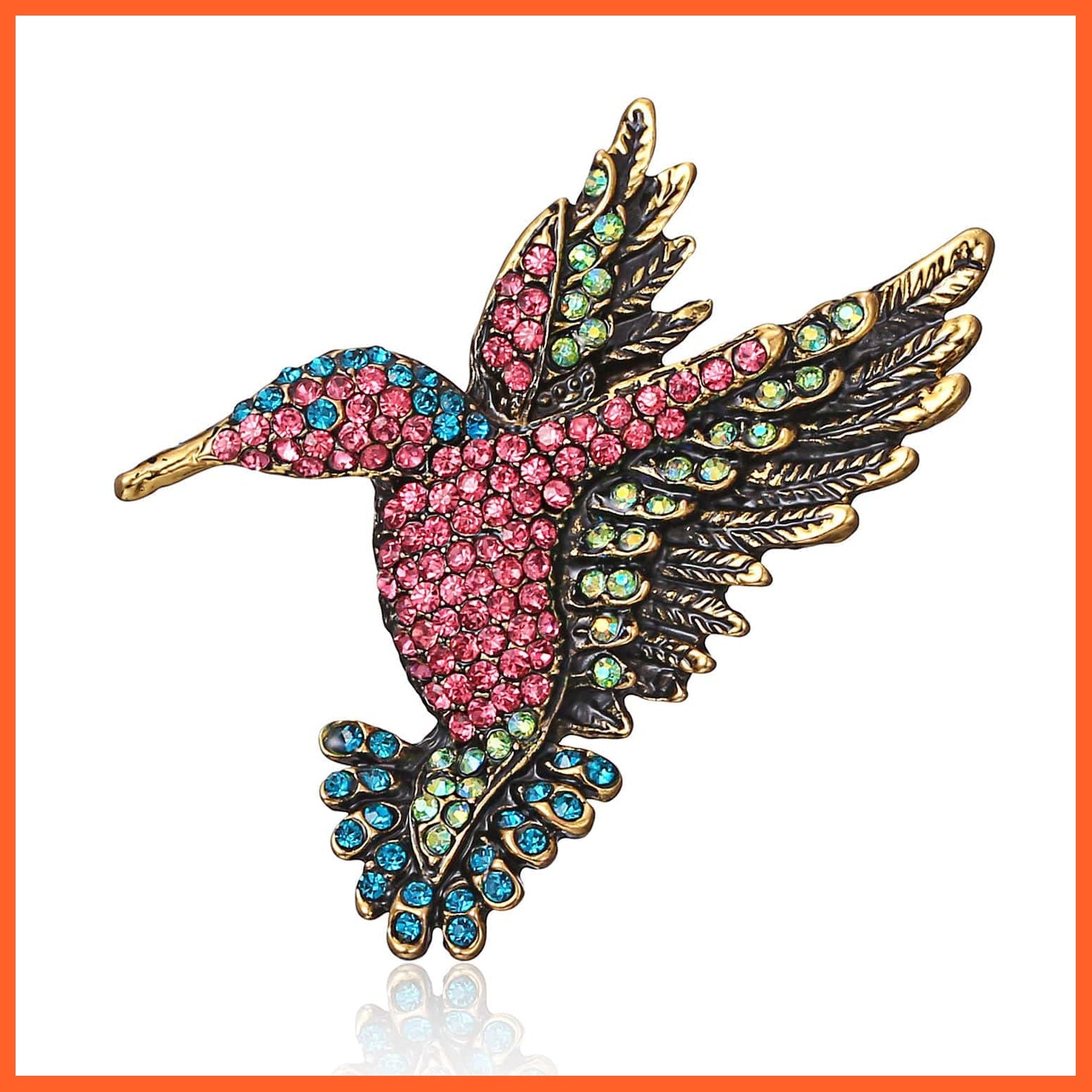 whatagift.com.au Brooches Cute Vivid Flying Bird Brooch Women | Phoenix Pigeon Flamingo Pin Buckle Badge