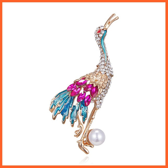 whatagift.com.au Brooches Cute Vivid Flying Bird Brooch Women | Phoenix Pigeon Flamingo Pin Buckle Badge
