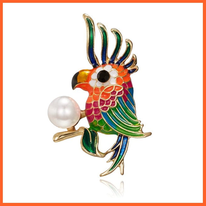 whatagift.com.au Brooches Cute Vivid Flying Bird Brooch Women | Phoenix Pigeon Flamingo Pin Buckle Badge