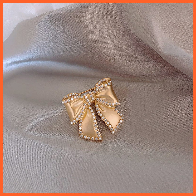 whatagift.com.au Brooches Fashion Pearl Flower Brooches For Women | Elegant Fashion Crystal Badge Pins