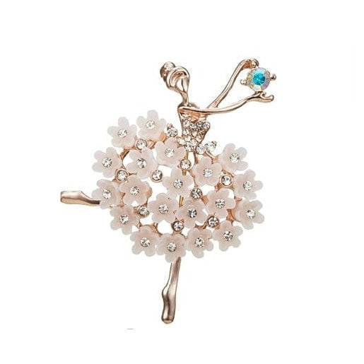 whatagift.com.au Brooches Flower Girl Gymnastics Girl Flower Dancer Crystal Brooches | Cute Pin Corsage Jewellery
