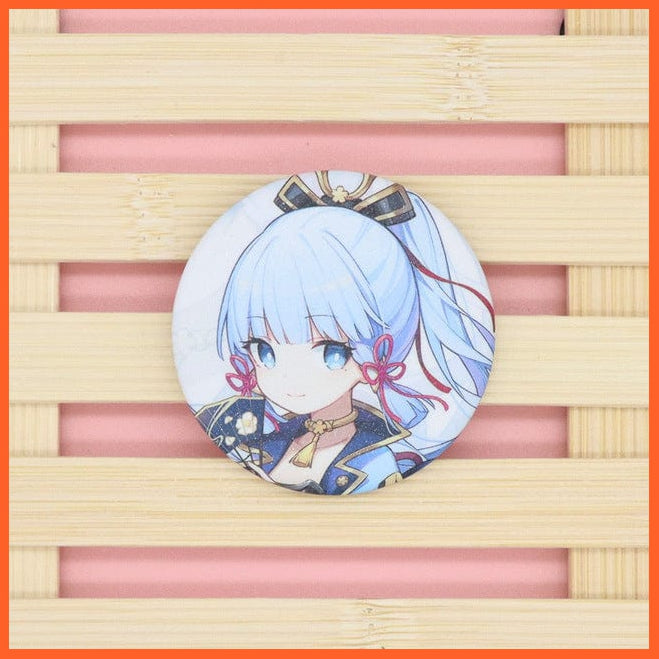 whatagift.com.au Brooches Kamisato Ayaka Anime Genshin Impact Cosplay Badge Brooches