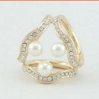 whatagift.com.au Brooches New Synthetic Gemstone Pearl Jewellery |  Imitation Pearl Scarf Brooch Clips