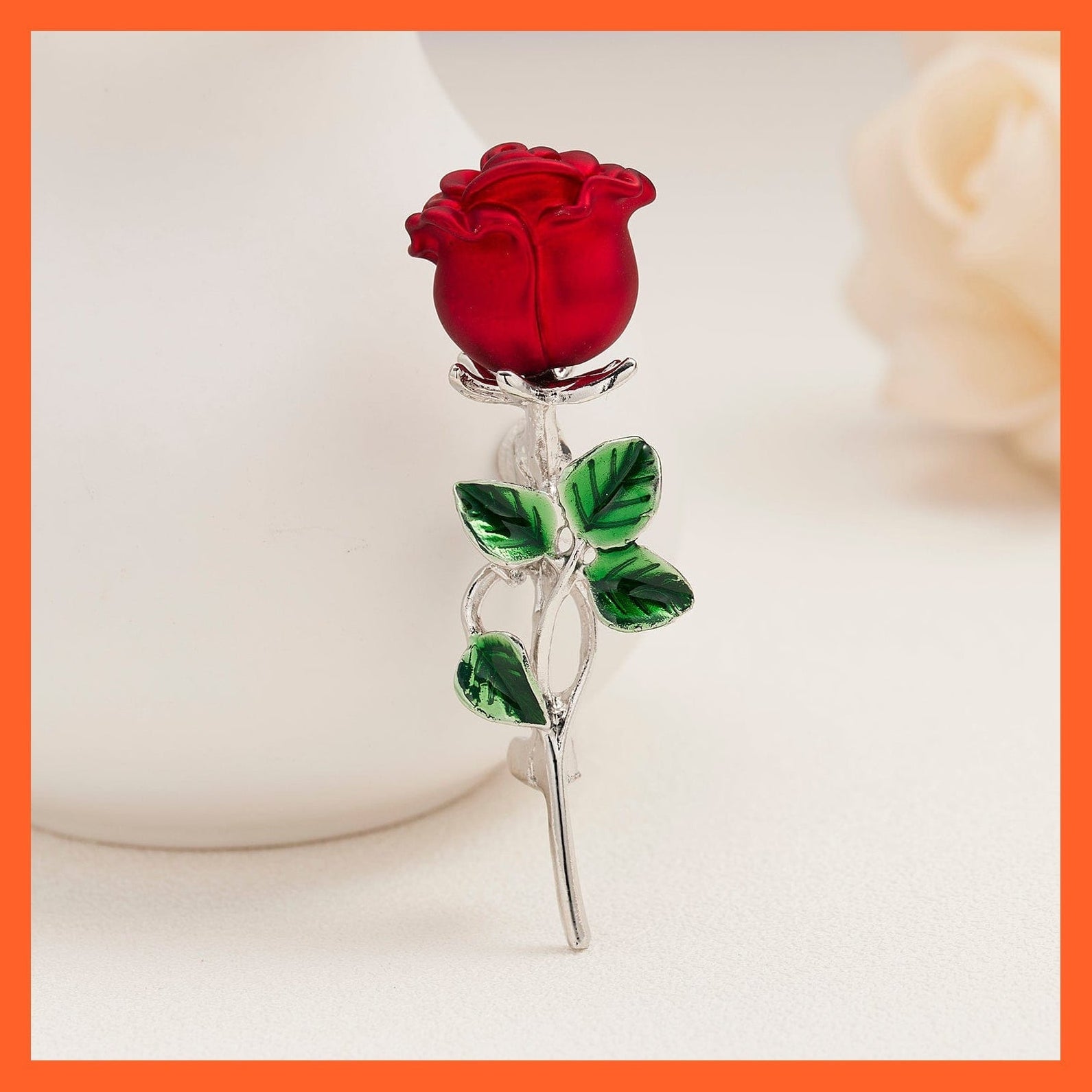 whatagift.com.au Brooches Rhinestone Red Rose Flower Brooches | Elegant Tulip Flower Bowknot Lapel Pins