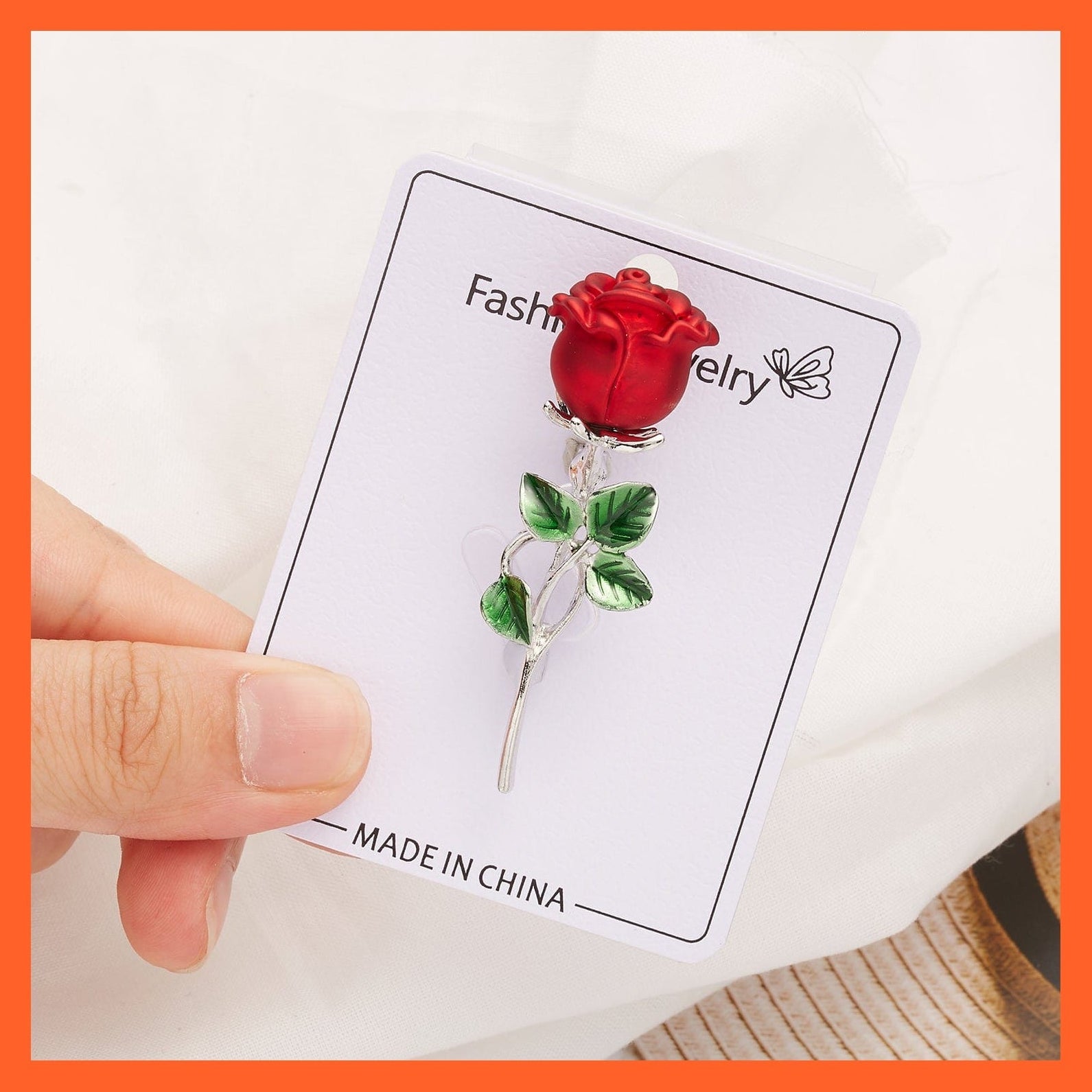 whatagift.com.au Brooches Rhinestone Red Rose Flower Brooches | Elegant Tulip Flower Bowknot Lapel Pins