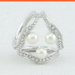 whatagift.com.au Brooches Silver-3pearls New Synthetic Gemstone Pearl Jewellery |  Imitation Pearl Scarf Brooch Clips