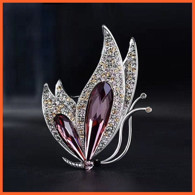 whatagift.com.au Brooches style 1 Korean-Style Elegant Crystal  Brooch | Fashion Alloy Women Accessories