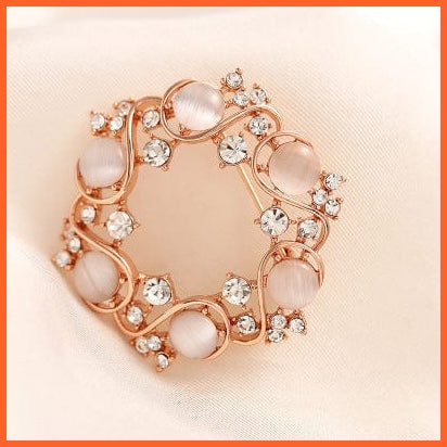 whatagift.com.au Brooches style 11 Copy of Korean-Style Elegant Crystal  Brooch | Fashion Alloy Women Accessories