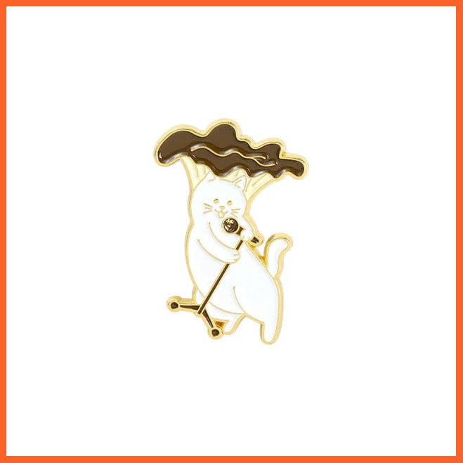 whatagift.com.au Brooches style-11 Custom Animal Cute Enamel Pins | Funny  Singer Brooches Lapel Cartoon Jewelry