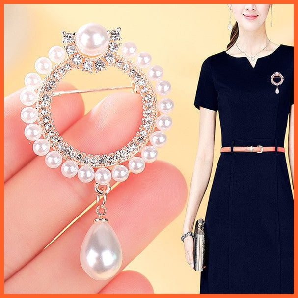 whatagift.com.au Brooches style 14 Copy of Korean-Style Elegant Crystal  Brooch | Fashion Alloy Women Accessories