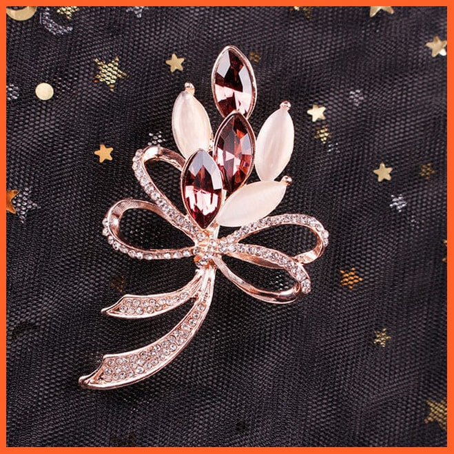 whatagift.com.au Brooches style 16 Copy of Korean-Style Elegant Crystal  Brooch | Fashion Alloy Women Accessories