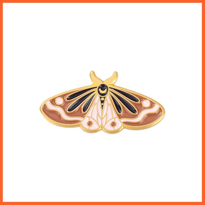 whatagift.com.au Brooches style-2 Butterfly Moth Enamel Pin Brooches | Star Moon Retro Insect Gold  Badges