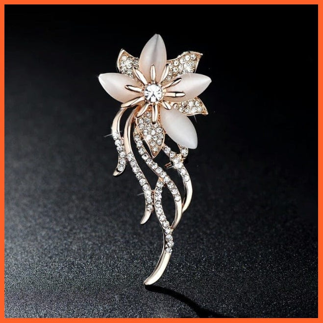 whatagift.com.au Brooches style 2 Korean-Style Elegant Crystal  Brooch | Fashion Alloy Women Accessories