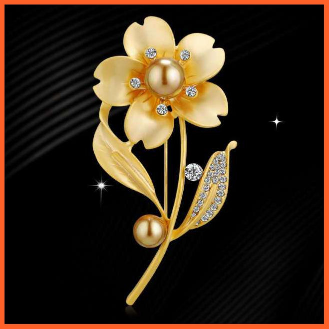 whatagift.com.au Brooches style 24 Copy of Korean-Style Elegant Crystal  Brooch | Fashion Alloy Women Accessories