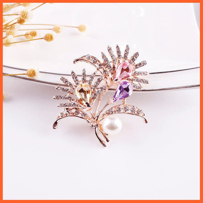 whatagift.com.au Brooches style 27 Copy of Korean-Style Elegant Crystal  Brooch | Fashion Alloy Women Accessories