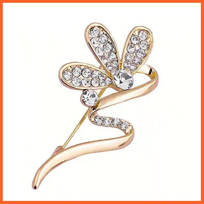 whatagift.com.au Brooches style 30 Copy of Korean-Style Elegant Crystal  Brooch | Fashion Alloy Women Accessories