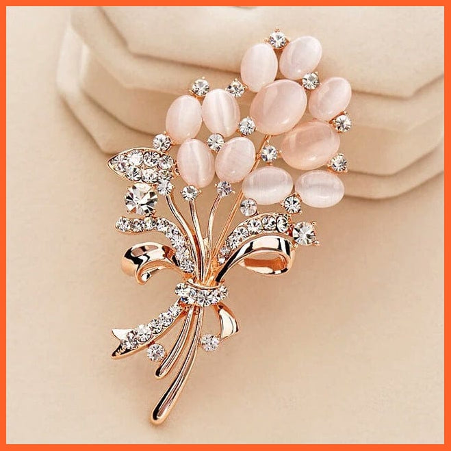 whatagift.com.au Brooches style 4 Korean-Style Elegant Crystal  Brooch | Fashion Alloy Women Accessories